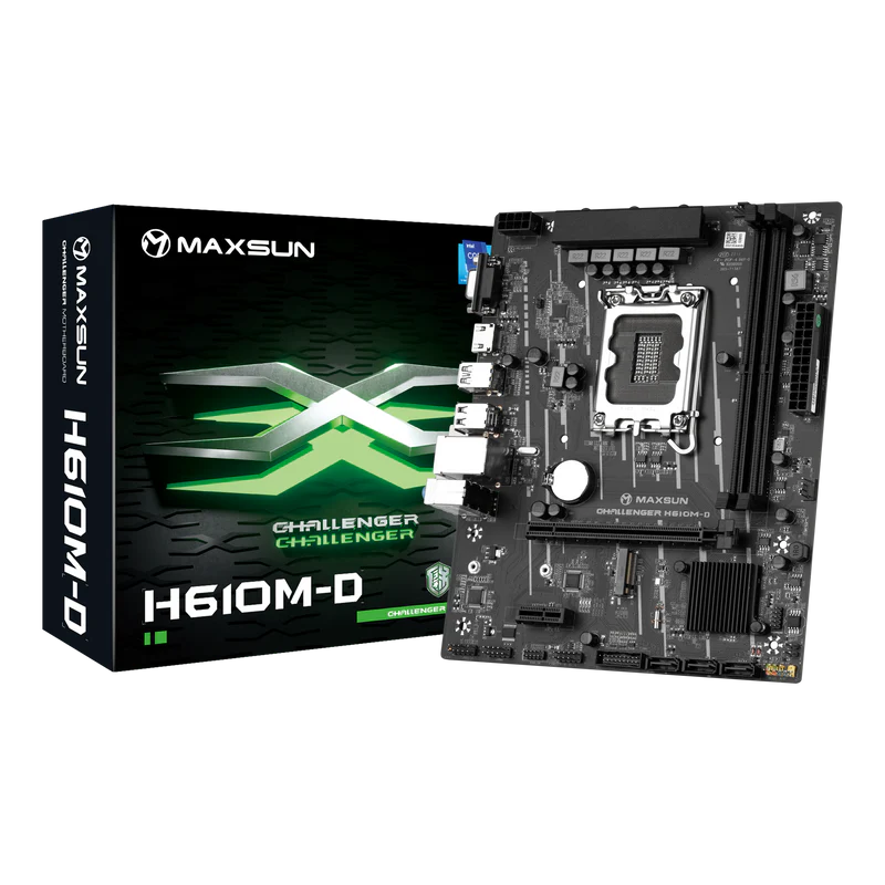 Maxsun Motherboard Challenger H610M-D DDR4 Maxsun Motherboard Challenger H610M-D DDR4